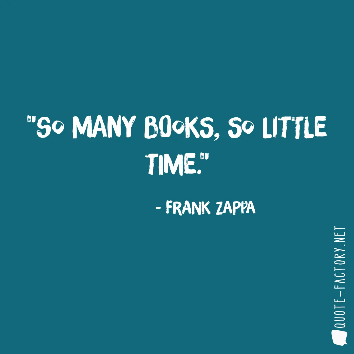 So many books, so little time.