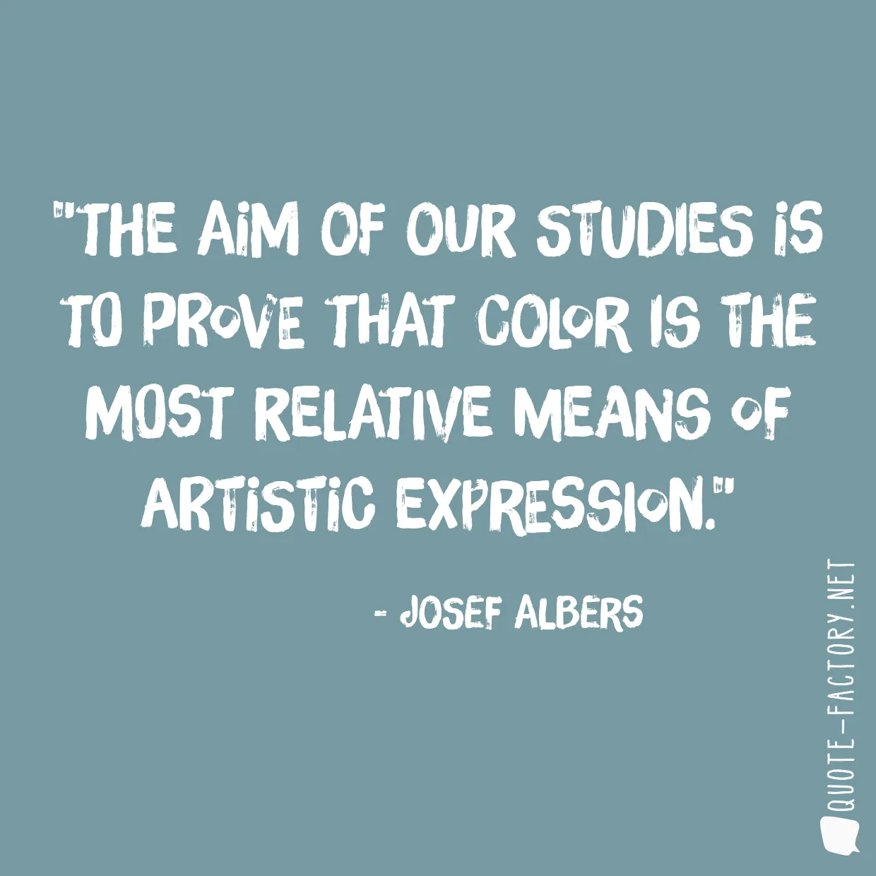 The aim of our studies is to prove that color is the most relative means of artistic expression.